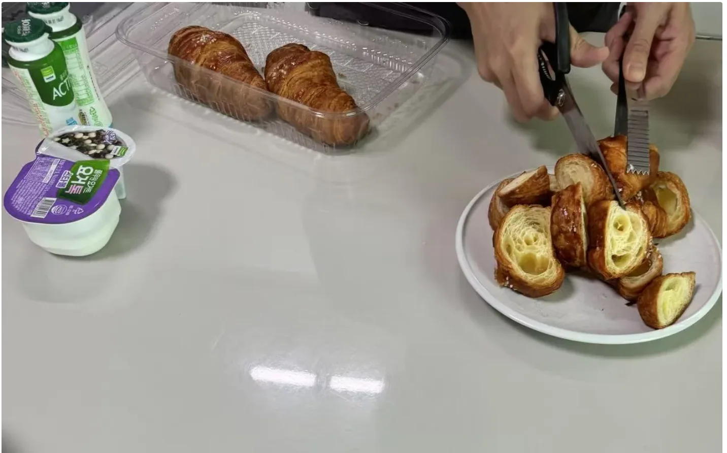在韩国的第一顿早餐